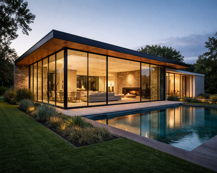 Fasady szklane do domów – koszty, estetyka i energooszczędność w nowoczesnym budownictwie